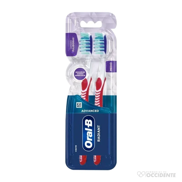 CEPILLO ORAL-B ADVANT RADIANT MEDIO X2