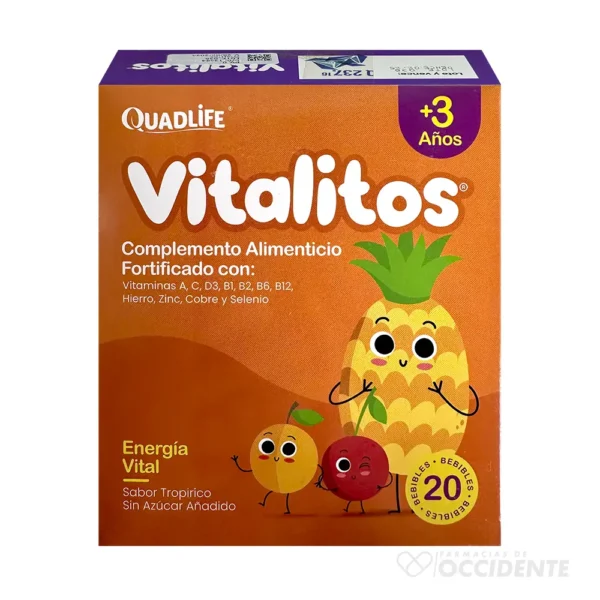 VITALITOS TROPICO BEBIBLES X 20