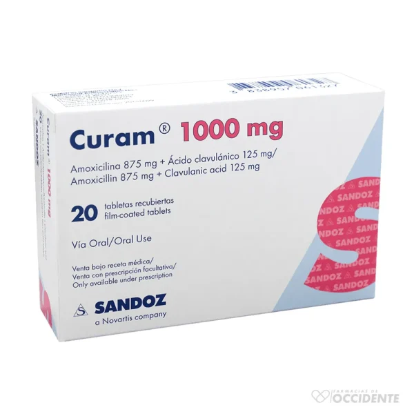 CURAM TABLETAS 1000MG X 20