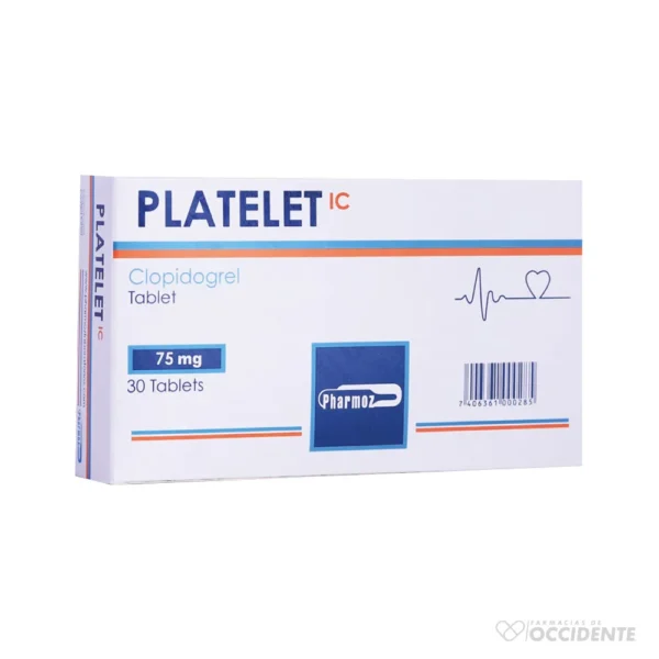 PLATELET PLUS 75MG TABLETAS RECUBIERTAS X 30