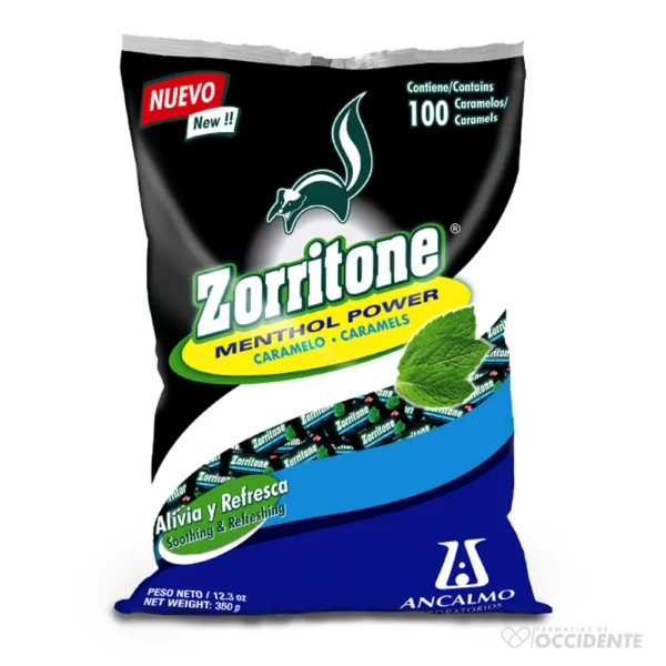 ZORRITONE MENTHOL POWER BOLSA X UNIDAD