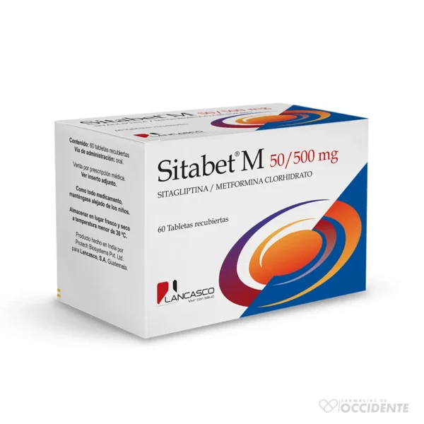 SITABET M TABLETAS 50/500MG X 60