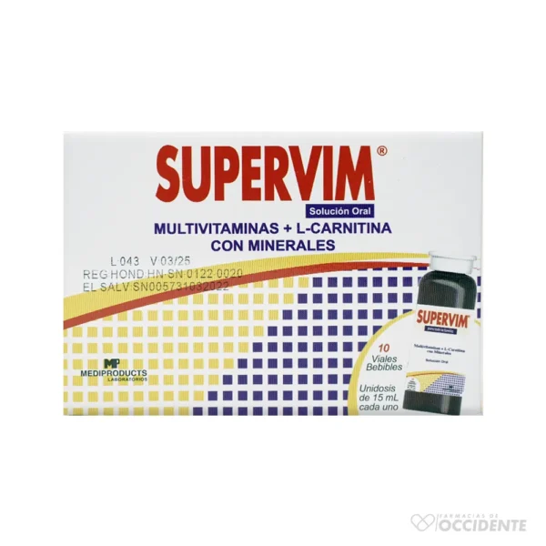 SUPERVIM SOLUCION ORAL BEBIBLE X 10