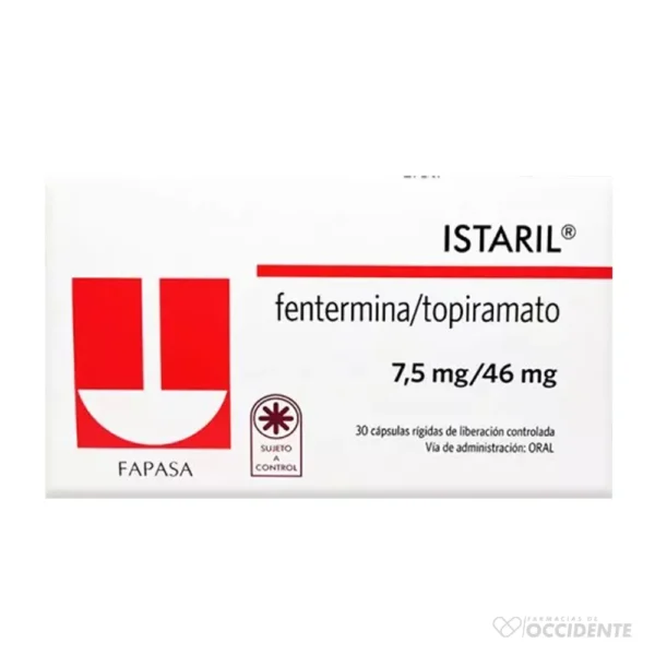 ISTARIL CAPSULAS 7.5MG/46MG X 30 CTRL