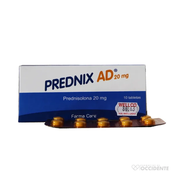 PREDNIX AD 20 MG X 10 TABLETAS