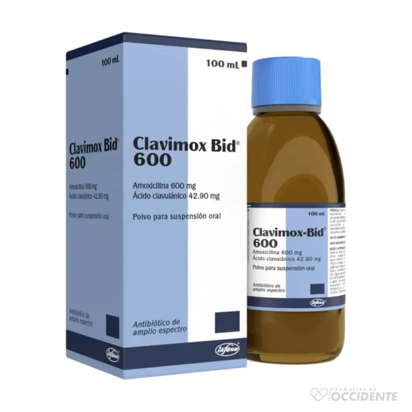 CLAVIMOX BID SUSPENSION ORAL 600/42.9MG X 100ML