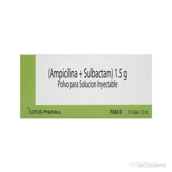 AMPICILINA Y SULBACTAM 1.5GR VIAL SUELTO