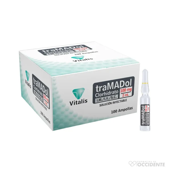 TRAMADOL 100MG AMPOLLA 2ML. VITALIS