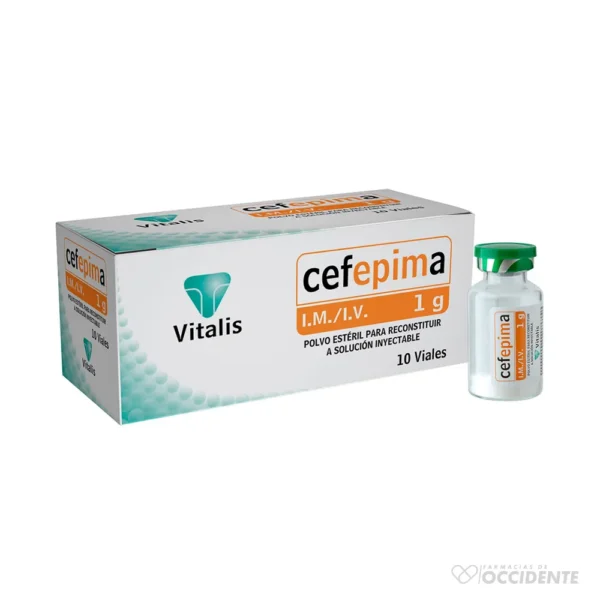 CEFEPIMA 1G VIAL IM/IV. VITALIS