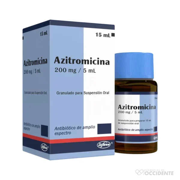 AZITROMICINA 200MG/5ML X 15ML. INFASA