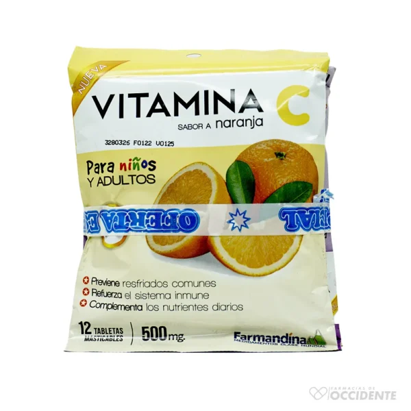 VITAMINA C FARMANDINA SOBRE 12 TAB X 2 1 OFERTA