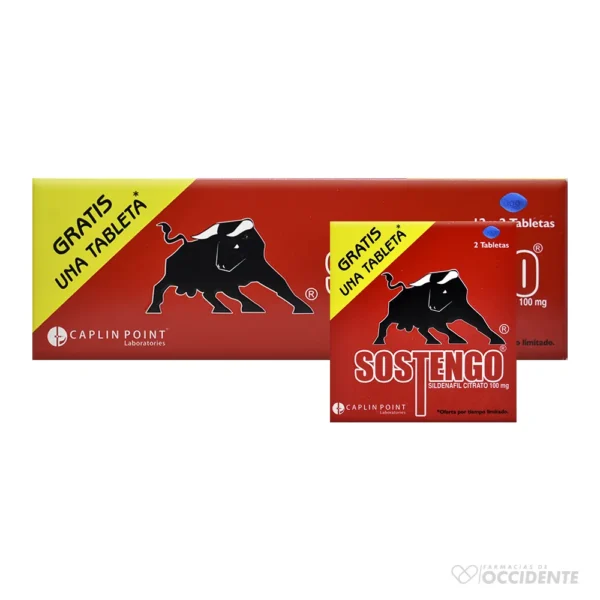 SOSTENGO X 1 CAPS GEL (SILDENAFIL CITRATO CAPS 100MG).(CAJA 12) CAPLIN POINT