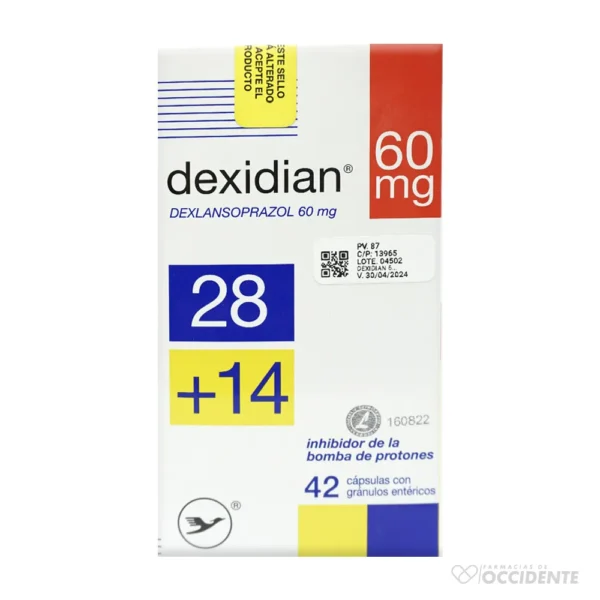 DEXIDIAN 60MG CAPSULAS X 28 14