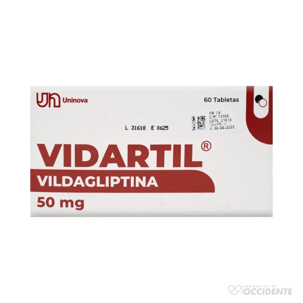 VIDARTIL 50MG TABLETAS X 60