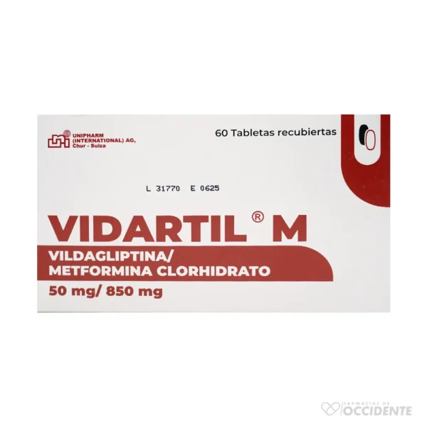 VIDARTIL M 50MG/850MG TABLETAS X 60