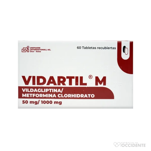 VIDARTIL M 50MG/1000MG TABLETAS X 60