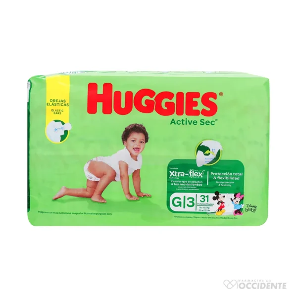 HUGGIES ACTIVE SEC JBO L X 31