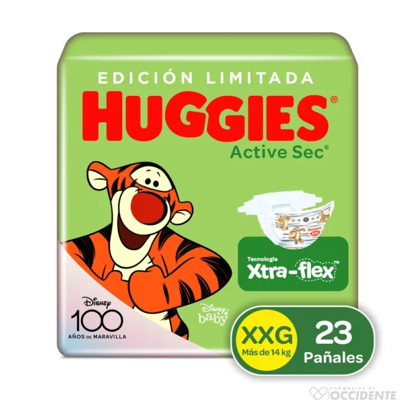 HUGGIES ACTIVE SEC JBO XXL X 23