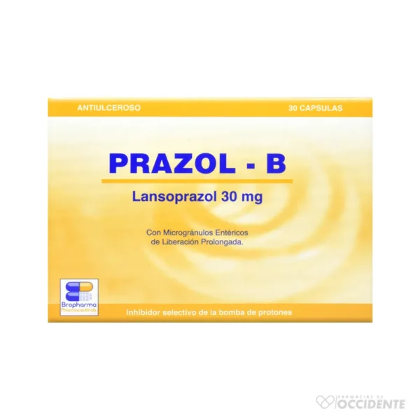 PRAZOL B CAPSULAS 30MG x 30