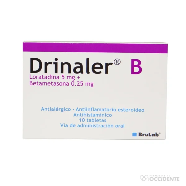 DRINALER B TABLETA 0.25MG X 10