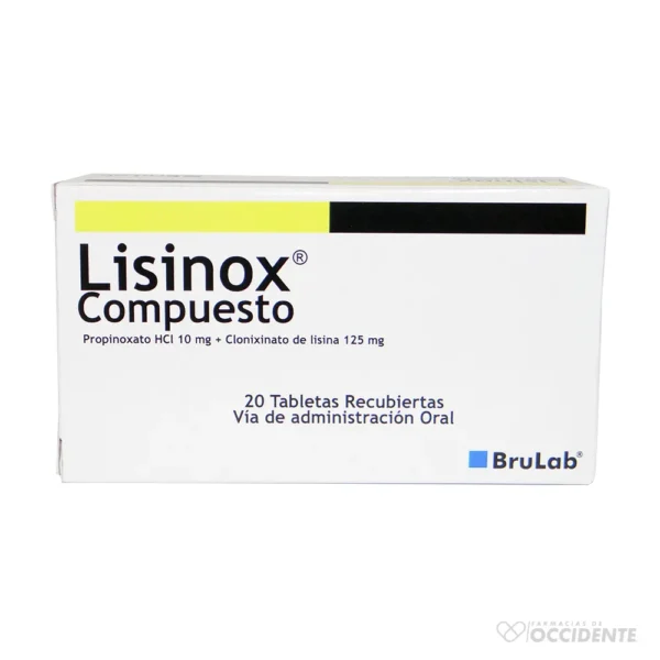 Lisinox Compuesto tabletas x 20