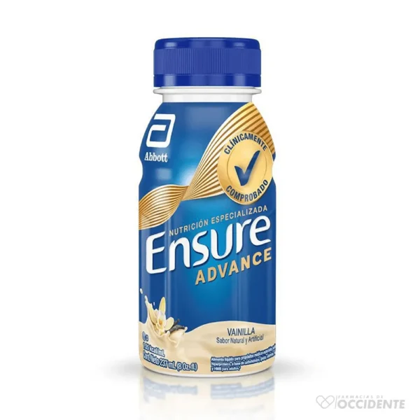 ENSURE LIQ VAINILLA X 8 OZ Envase Plastico