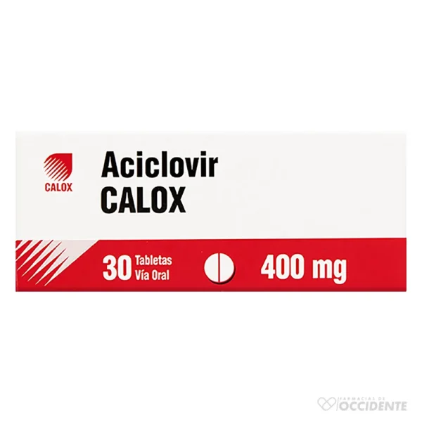 ACICLOVIR CALOX TABLETAS 400MG X 30