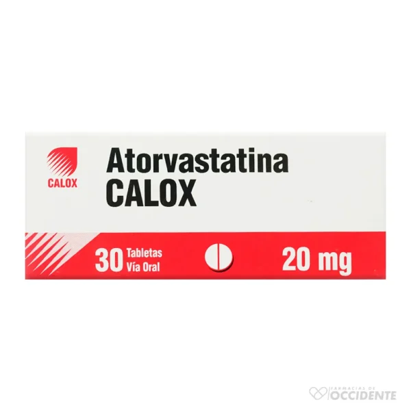 ATORVASTATINA CALOX TABLETAS 20MG X 30 Atado 1 1