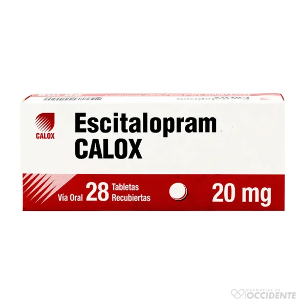 ESCITALOPRAM CALOX TABLETAS 20MG X 28