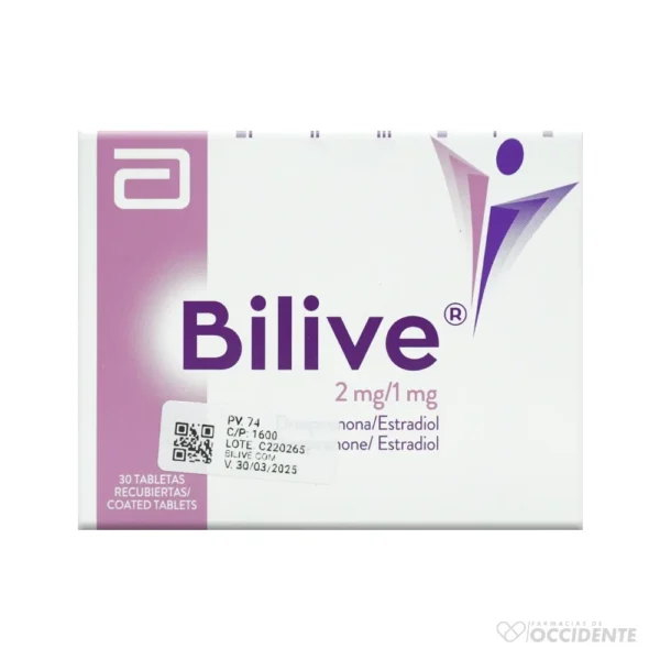 BILIVE COMPRIMIDOS 2MG/1MG X 30