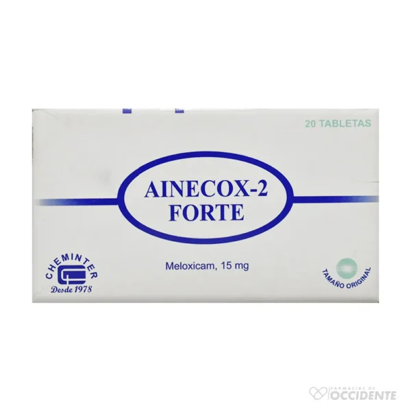 AINECOX 2 FORTE TABLETAS 15MG X 20