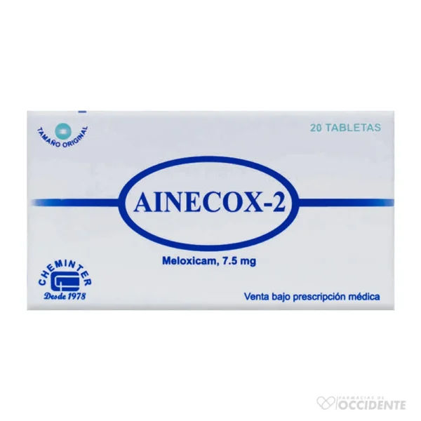 AINECOX 2 TABLETAS 7.5MG X 20