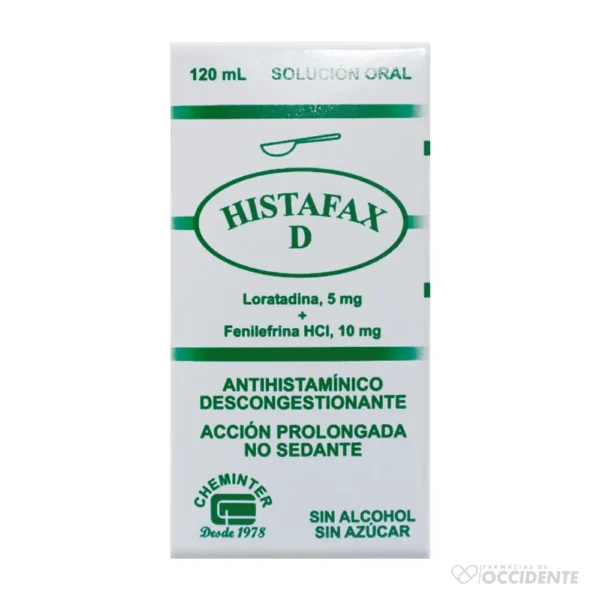 HISTAFAX D SOLUCION ORAL X 120 ML.