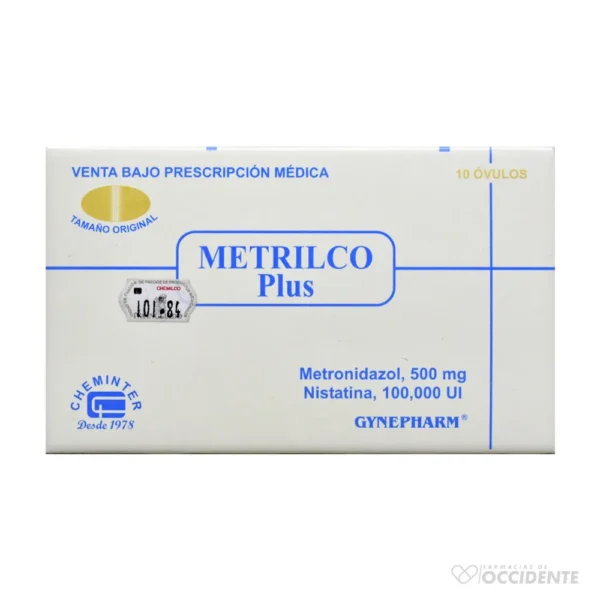 METRILCO PLUS 500MG X 10 OVULOS