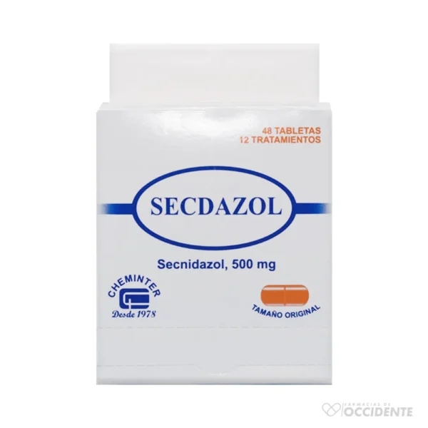 SECDAZOL 500 MG.X 4 TABS CAJA