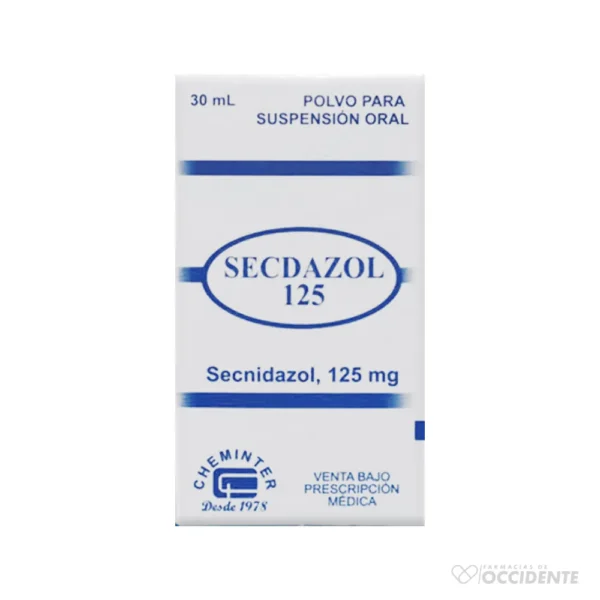 SECDAZOL SUSP. 125 MG. X 30 ML