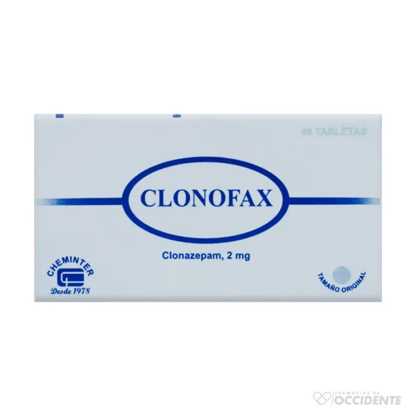 CTRL CLONOFAX TABLETAS 2MG x 40