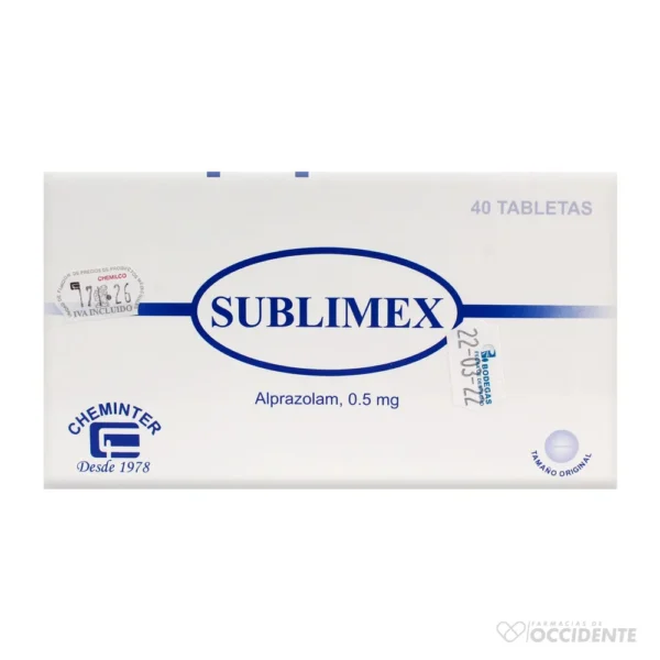 CTRL SUBLIMEX 0.5 MG X 40 TABS.