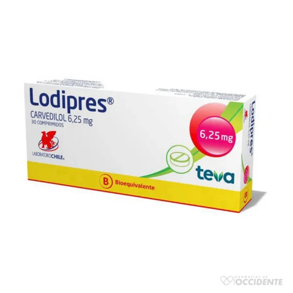 LODIPRESS COMPRIMIDOS 6.25MG x 30