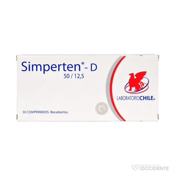 SIMPERTEN D COMPRIMIDOS 50/12.5MG X 30