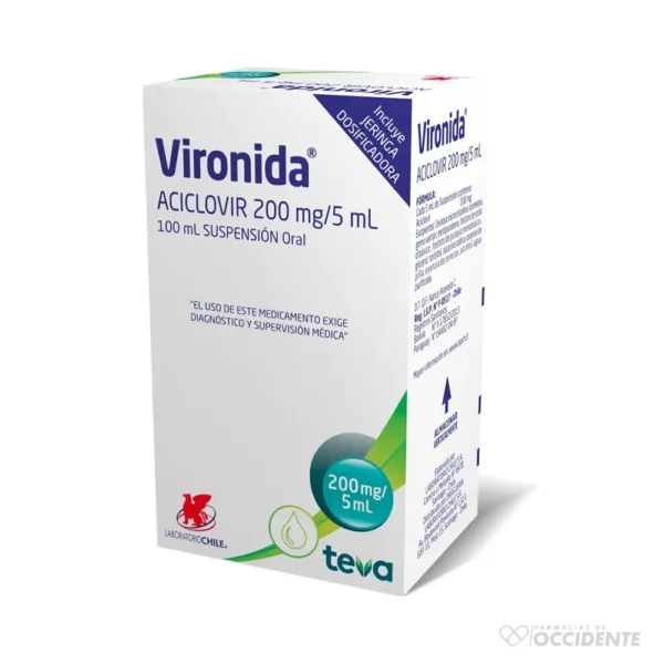 VIRONIDA SUSP 200MG/5ML X100ML