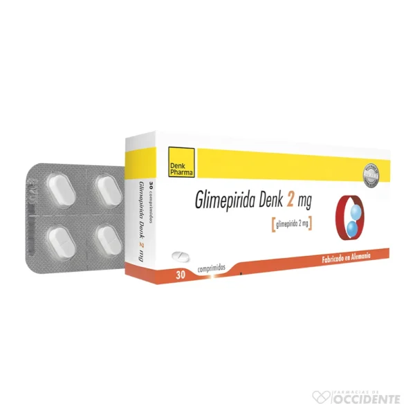 GLIMEPIRIDA DENK COMPRIMIDOS 2MG x 30