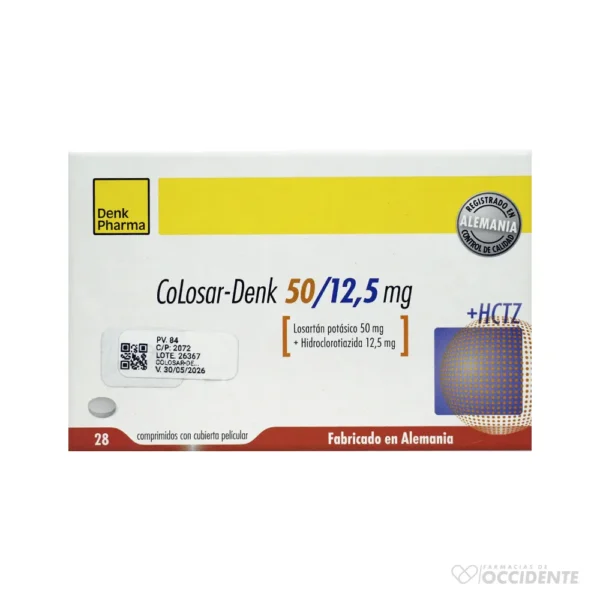 COLOSAR-DENK COMPRIMIDOS 50/12.5MG x 28