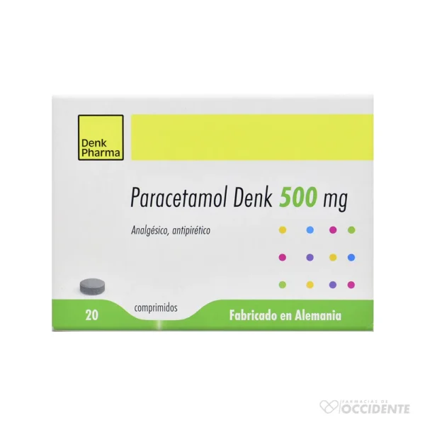 PARACETAMOL DENK COMPRIMIDOS 500 MG. X 20