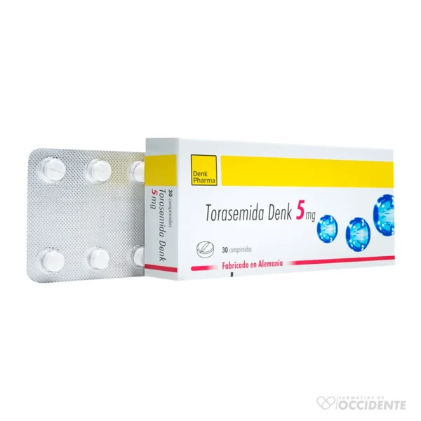 TORASEMIDA DENK COMPRIMIDO 5 MG. X 30