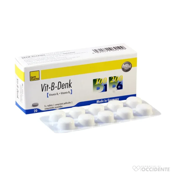 VIT B DENK TABLETAS X 20