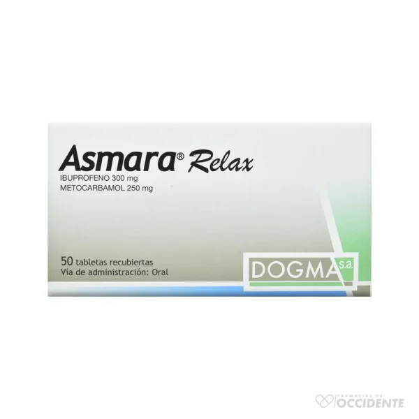 ASMARA RELAX TABLETAS 300MG X UNIDAD (CAJA 50 UNIDADES)