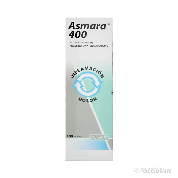 ASMARA TABLETAS 400MG X BLISTER DE 4 (CAJA 25 BLISTER)