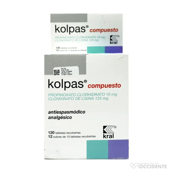 KOLPAS COMPUESTO TABLETAS x 10 (CAJA 12 BLISTER)