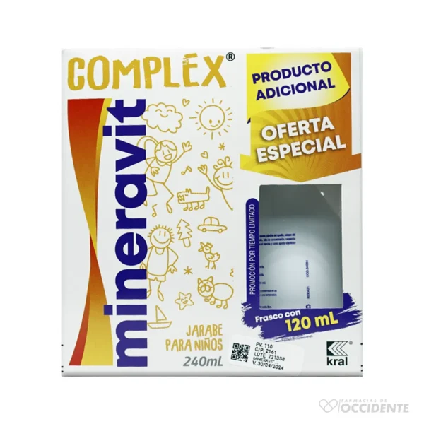 MINERAVIT COMPLEX JARABE x 240ML 120ML GRATIS